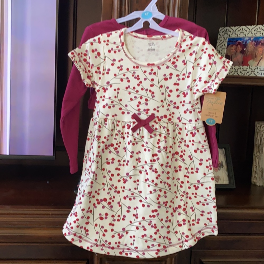 Girls 4T dress and cardigans. New with tags. - Picture 3 of 3